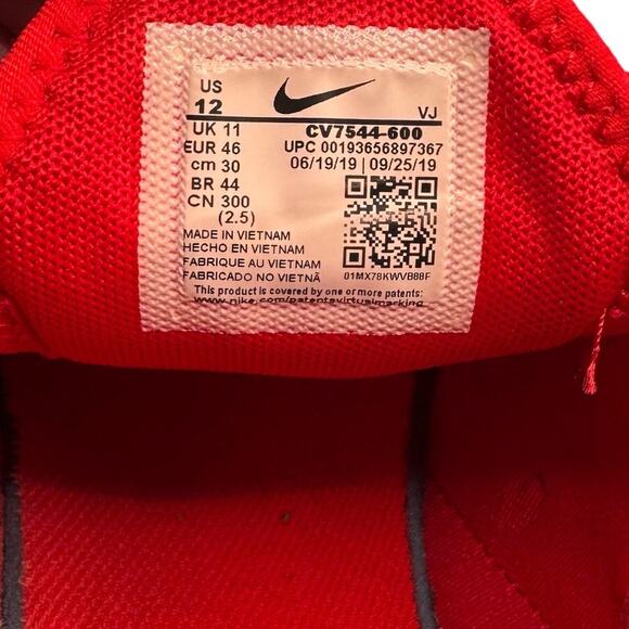 Nike Air Max 270 Triple Red University Red Men’s 12 CV7544-600 Sneakers - Picture 8 of 8